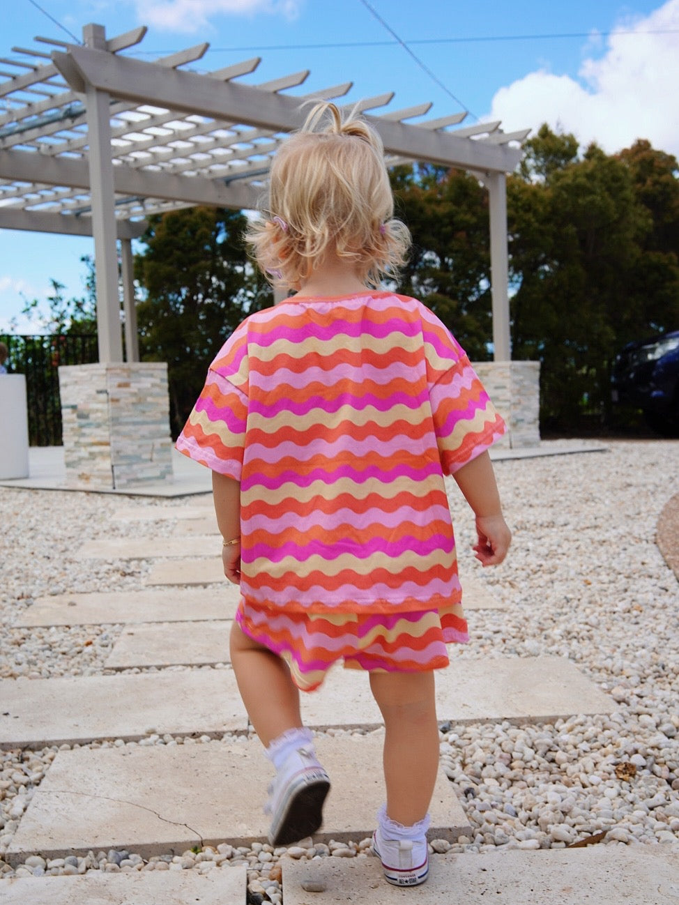 Sunset Girl Two-Piece Matching Toddler Set