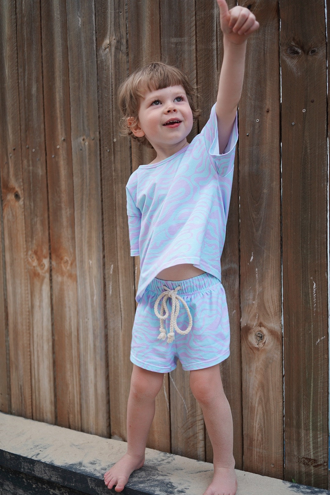 Wavy Days Two-Piece Matching Toddler Set