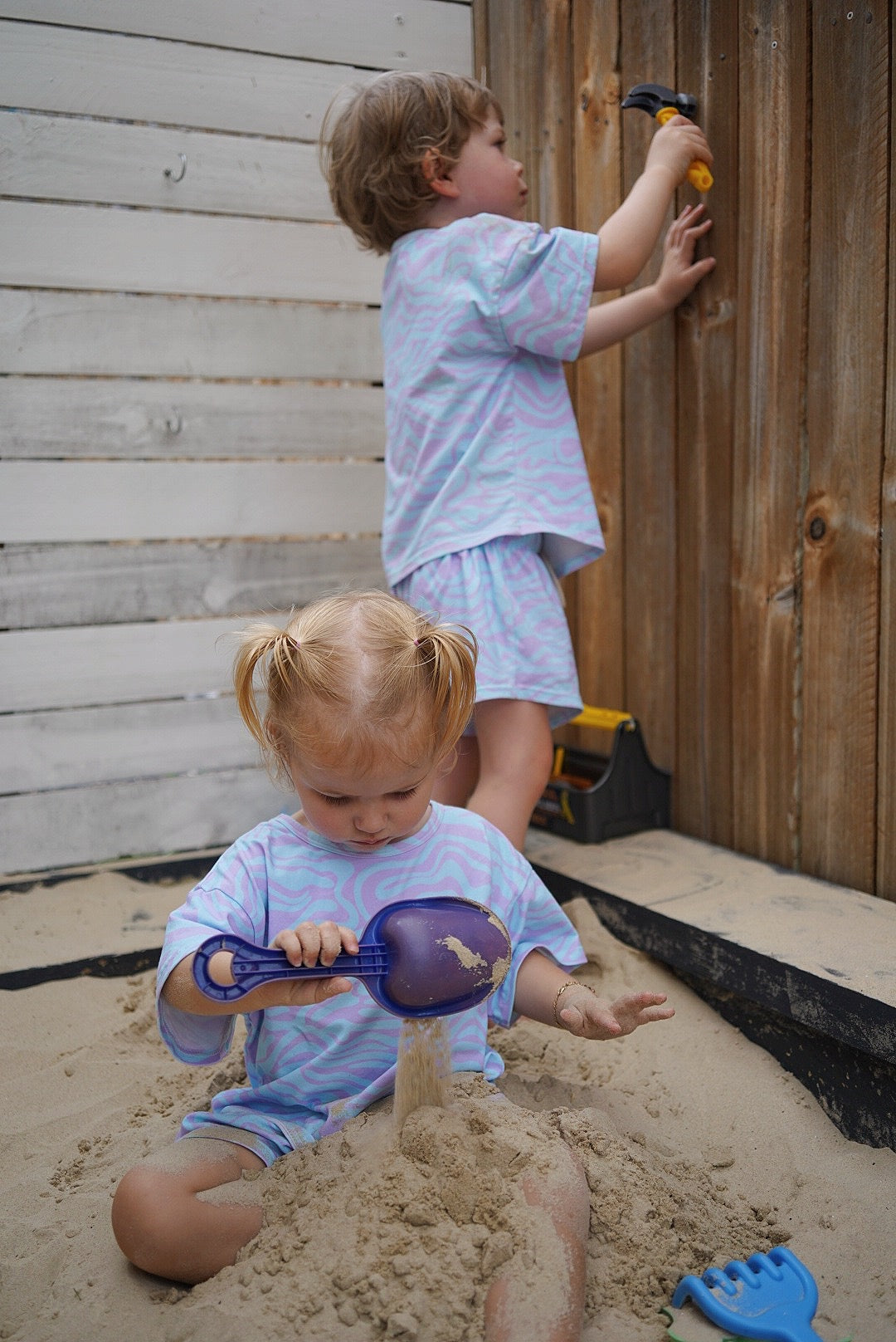 Wavy Days Two-Piece Matching Toddler Set